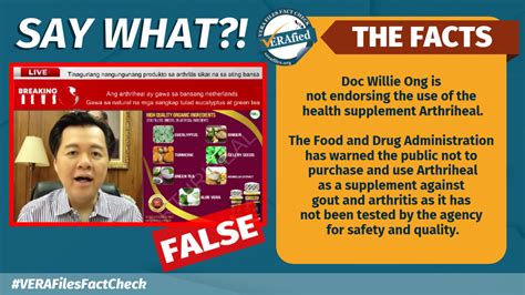 VERA FILES FACT CHECK: Video of Doc Willie Ong endorsing a .